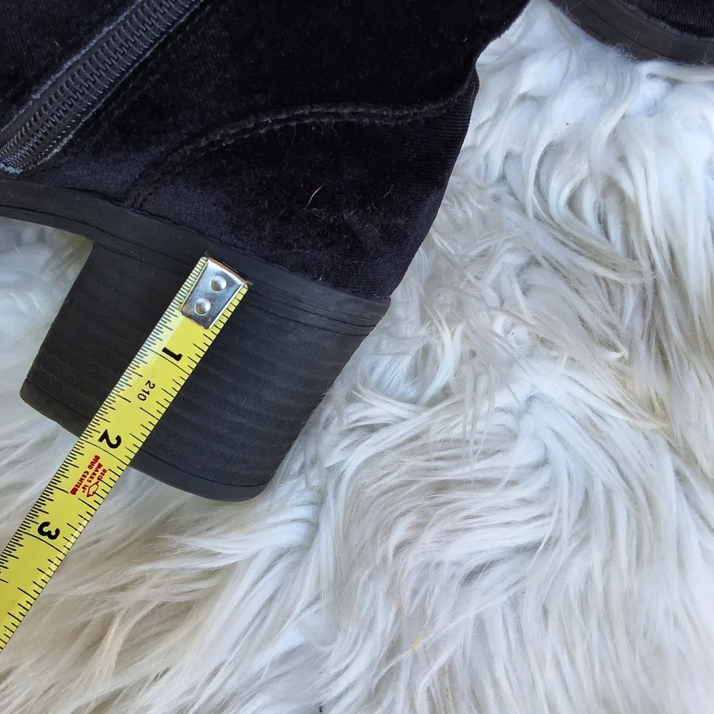 Madden Veera Velvet embellished Combat boots 9 - Picture 8 of 16